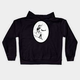 Rabbit character sketch - fantasy inspired art and designs Kids Hoodie